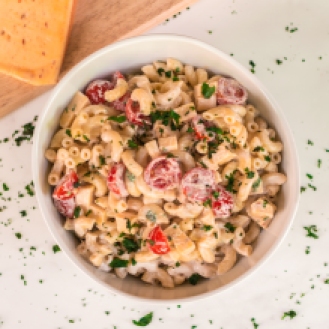 Spicy Pasta Salad with Chipotle Gouda